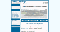 Desktop Screenshot of cobbledriveways.co.uk
